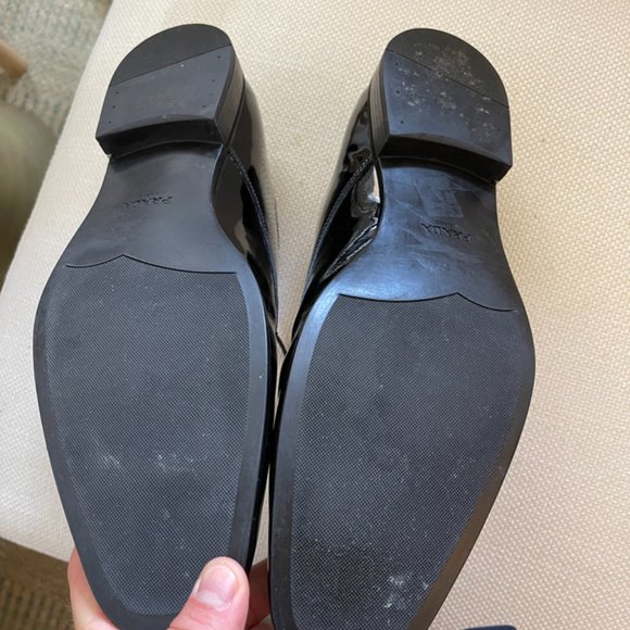 Prada Patent Leather Tuxedo Shoes